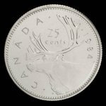Canada, Élisabeth II, 25 cents <br /> 1984
