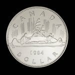 Canada, Élisabeth II, 1 dollar <br /> 1984