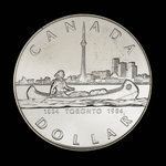 Canada, Élisabeth II, 1 dollar <br /> 1984