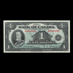 Canada, Banque du Canada, 1 dollar <br /> 1935