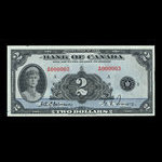 Canada, Banque du Canada, 2 dollars <br /> 1935