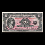 Canada, Banque du Canada, 20 dollars <br /> 1935