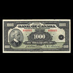 Canada, Banque du Canada, 1,000 dollars <br /> 1935