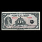 Canada, Banque du Canada, 10 dollars <br /> 1935