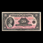Canada, Banque du Canada, 20 dollars <br /> 1935