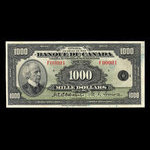Canada, Banque du Canada, 1,000 dollars <br /> 1935