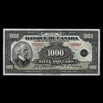Canada, Banque du Canada, 1,000 dollars <br /> 1935