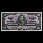 Canada, Banque du Canada, 10 dollars <br /> 2 janvier 1937