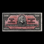 Canada, Banque du Canada, 1,000 dollars <br /> 2 janvier 1937