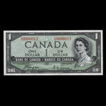 Canada, Banque du Canada, 1 dollar <br /> 1954