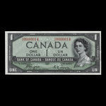 Canada, Banque du Canada, 1 dollar <br /> 1954