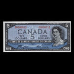 Canada, Banque du Canada, 5 dollars <br /> 1954