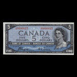 Canada, Banque du Canada, 5 dollars <br /> 1954