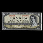 Canada, Banque du Canada, 20 dollars <br /> 1954
