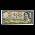 Canada, Banque du Canada, 20 dollars <br /> 1954