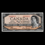 Canada, Banque du Canada, 50 dollars <br /> 1954