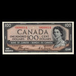 Canada, Banque du Canada, 100 dollars <br /> 1954