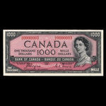 Canada, Banque du Canada, 1,000 dollars <br /> 1954