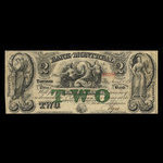 Canada, Banque de Montréal, 2 dollars <br /> 1 janvier 1849