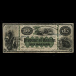 Canada, Province du Canada, 10 dollars <br /> 1 octobre 1866