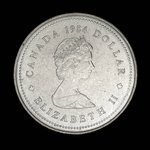 Canada, Élisabeth II, 1 dollar <br /> 1984