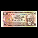 Canada, Banque du Canada, 100 dollars <br /> 1975