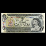 Canada, Banque du Canada, 1 dollar <br /> 1973