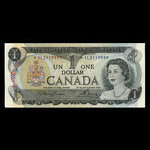 Canada, Banque du Canada, 1 dollar <br /> 1973