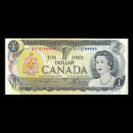 Canada, Banque du Canada, 1 dollar <br /> 1973