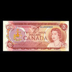 Canada, Banque du Canada, 2 dollars <br /> 1974