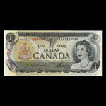 Canada, Banque du Canada, 1 dollar <br /> 1973