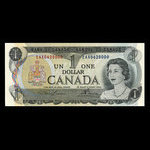 Canada, Banque du Canada, 1 dollar <br /> 1973