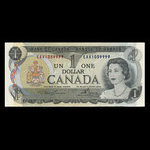 Canada, Banque du Canada, 1 dollar <br /> 1973