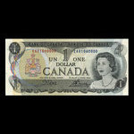 Canada, Banque du Canada, 1 dollar <br /> 1973