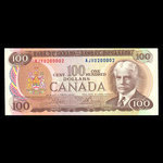 Canada, Banque du Canada, 100 dollars <br /> 1975