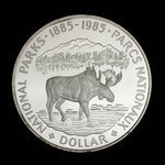 Canada, Élisabeth II, 1 dollar <br /> 1985