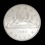 Canada, Élisabeth II, 1 dollar <br /> 1985