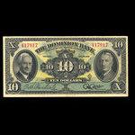 Canada, Dominion Bank, 10 dollars <br /> 3 janvier 1938