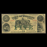 Canada, Bank of Toronto (The), 5 dollars <br /> 1 juillet 1890