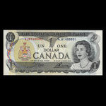 Canada, Banque du Canada, 1 dollar <br /> 1973