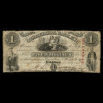 Canada, Commercial Bank of the Midland District, 1 dollar <br /> 1 juillet 1848