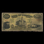 Canada, Bank of Toronto (The), 50 dollars <br /> 2 février 1914