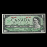 Canada, Banque du Canada, 1 dollar <br /> 1967