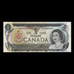 Canada, Banque du Canada, 1 dollar <br /> 1973