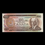 Canada, Banque du Canada, 100 dollars <br /> 1975