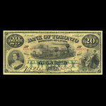 Canada, Bank of Toronto (The), 20 dollars <br /> 1 février 1923