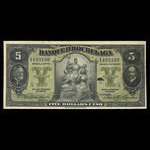 Canada, Banque d'Hochelaga, 5 dollars <br /> 2 janvier 1917