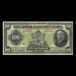 Canada, Banque Royale du Canada, 100 dollars <br /> 3 janvier 1927