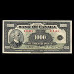 Canada, Banque du Canada, 1,000 dollars <br /> 1935