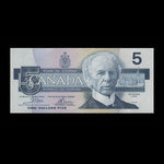 Canada, Banque du Canada, 5 dollars <br /> 1986